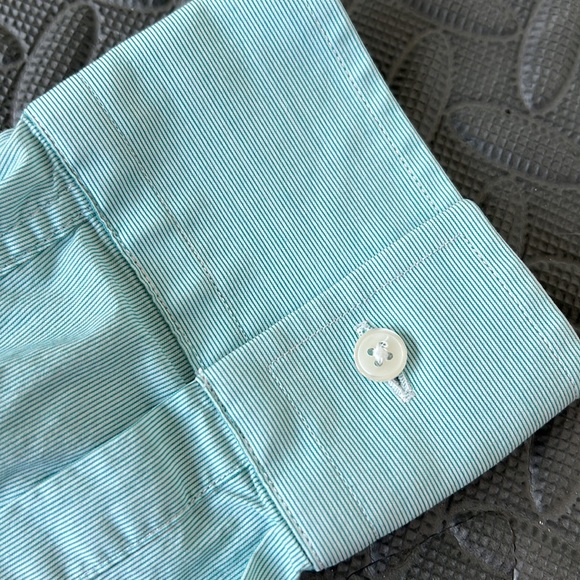 PINK Mint Green Mens Dress Shirt - Picture 4 of 4